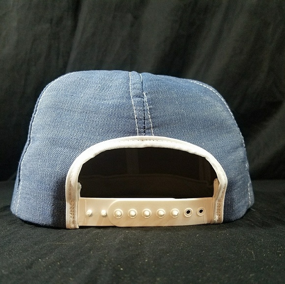 VTG Purnells Old Folks Country Sausage Hat Denim - Picture 5 of 8